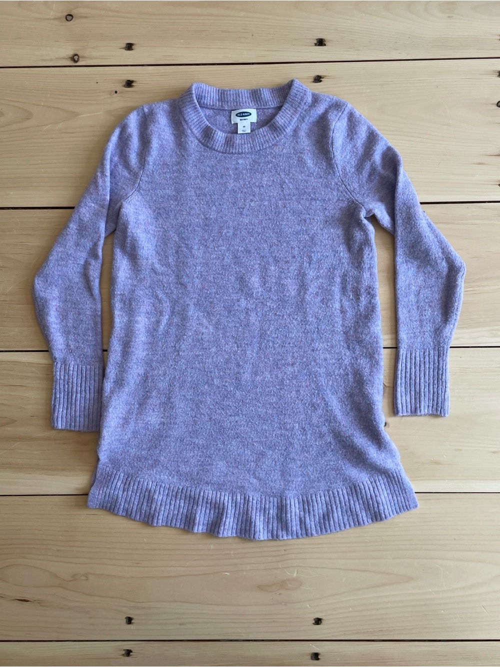 Old Navy Lavender Crewneck maternity Sweater